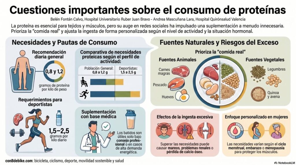 Cuestiones importantes sobre el consumo de proteínas