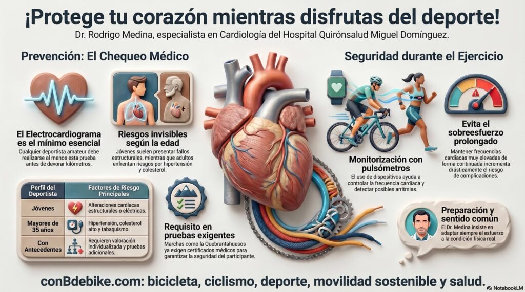 Aunque seas un deportista amateur, debes hacerte un reconocimiento médico antes de lanzarte devorar kilómetros con tu bici o a batir marcas al calzarte tus zapatillas de running.